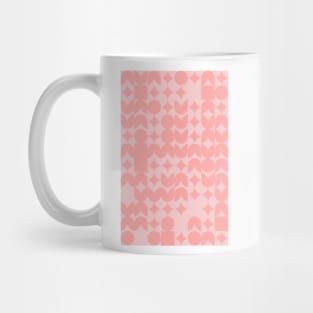 Girly Pinkish Geometric Pattern - Flowers & Stars #19 Mug